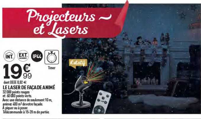 le laser de façade animé