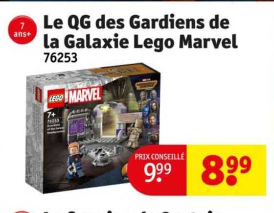 le qg des gardiens de la galaxie lego marvel 76253