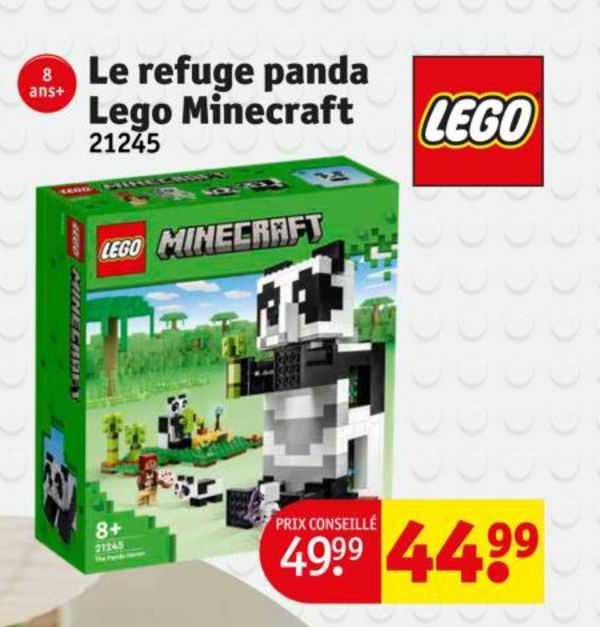 le refuge panda lego minecraft 21245