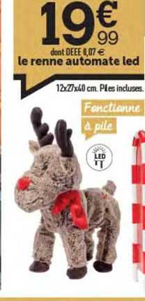 le renne automate led