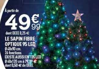 Le Sapin Fibre Optique 95 Led