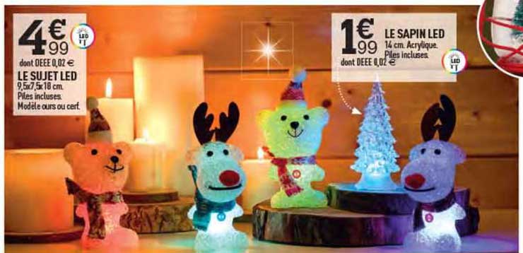 le sujet led, le sapin led