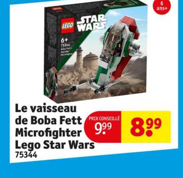 le vaisseau de boba fett microfighter lego star wars 75344