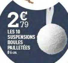 les 10 suspensions boules pailletées