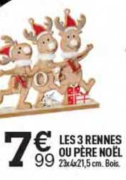 Les 3 Rennes Ou Père Noël