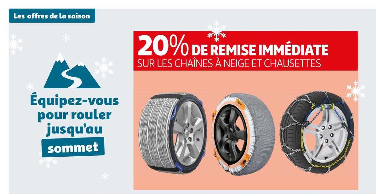 les chaînes à neige et chaussettes