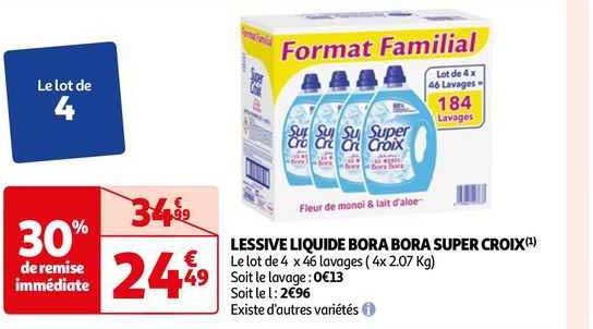 Lessive Liquide Bora Bora Super Croix