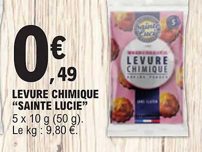 levure chimique "sainte lucie"