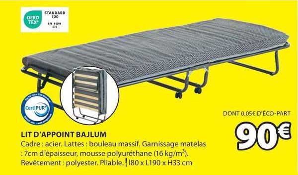 lit d'appoint bajlum
