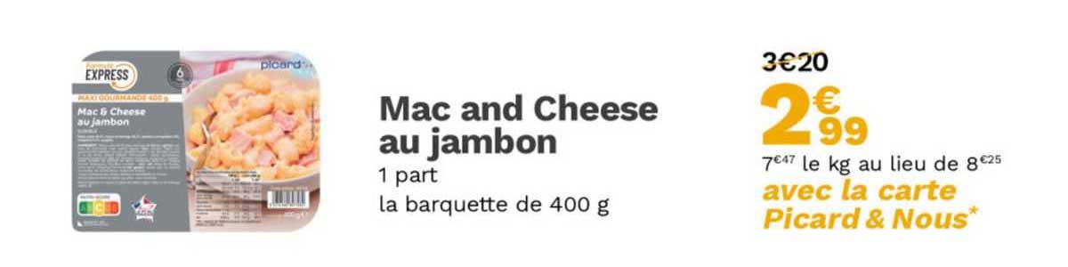 mac and cheese au jambon
