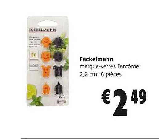 marque-verres fantôme fackelmann