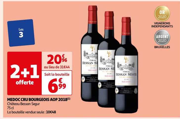médoc cru bourgeois aop 2018 château bessan segur