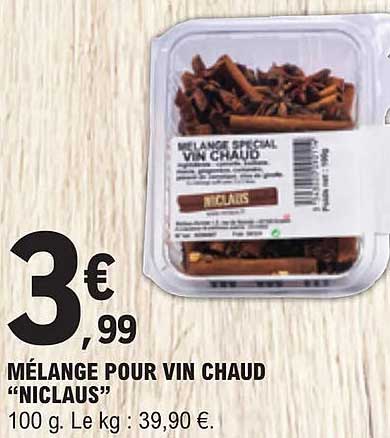 mélange pour vin chaud "niclaus"