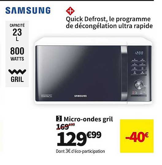 micro-ondes gril samsung