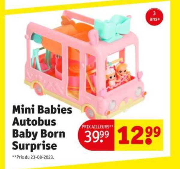 mini babies autobus baby born surprise