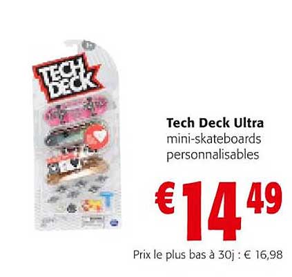 mini-skateboards personnalisables tech deck ultra