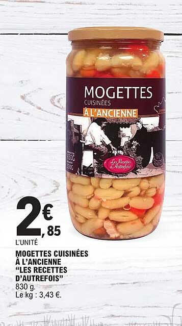 mogettes cuisinées à l'ancienne "les recettes d'autrefois"