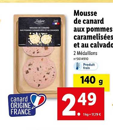 Mousse De Canard Aux Pommes Caramélisées Et Au Calvado