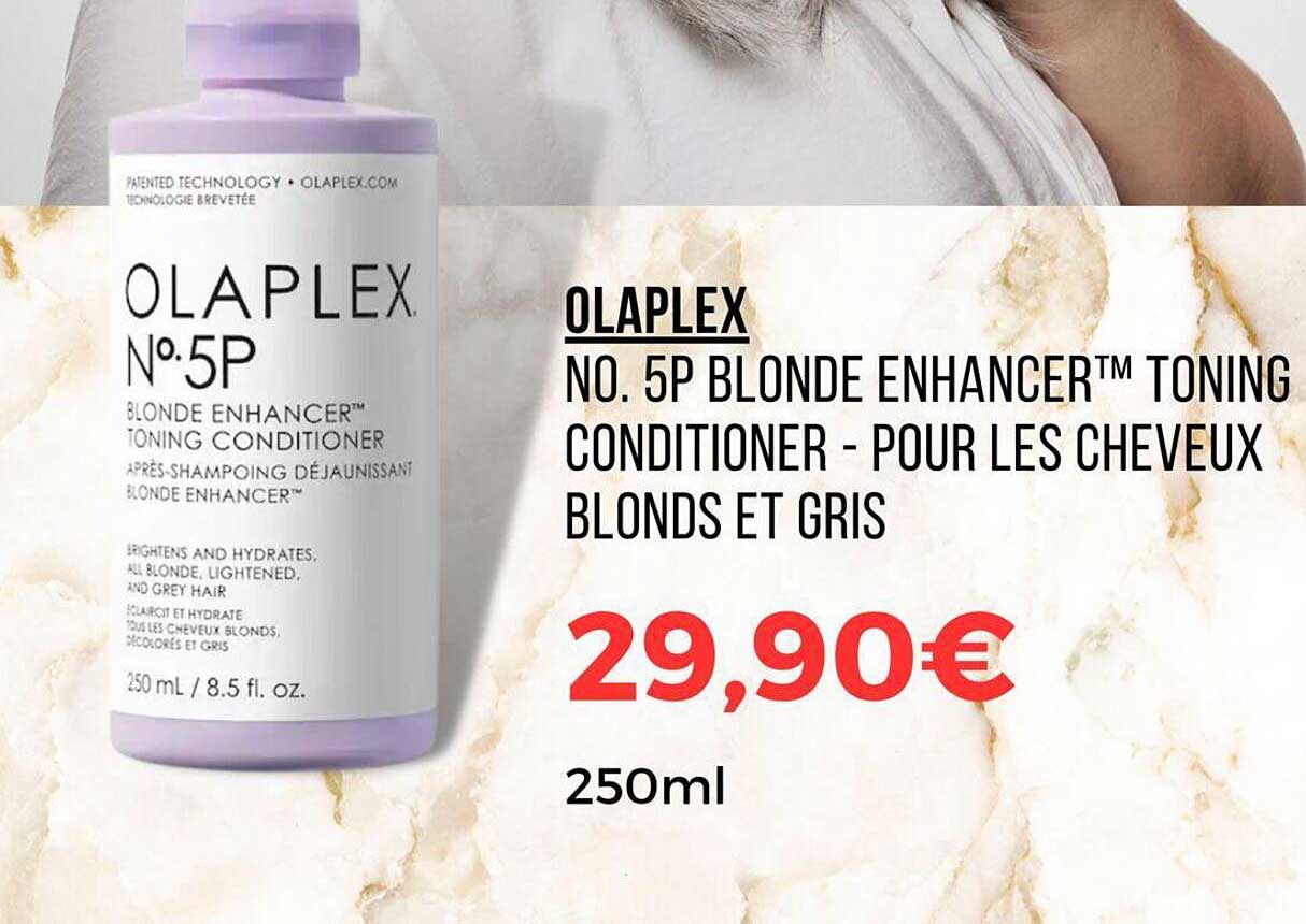 no. 5p blonde enhancer toning conditioner - pour les cheveux blonds et gris - olaplex