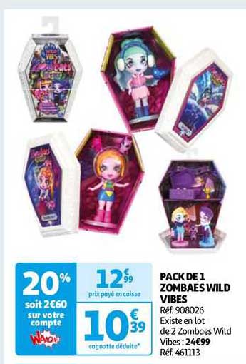 pack de 1 zombaes wild vibes