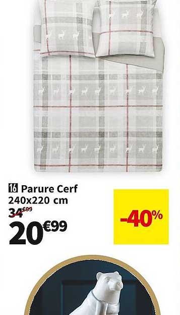 parure cerf 240 x 220 cm