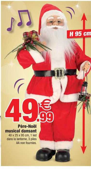 père-noël musical dansant