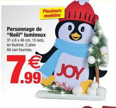 personnage de "noël" lumineux