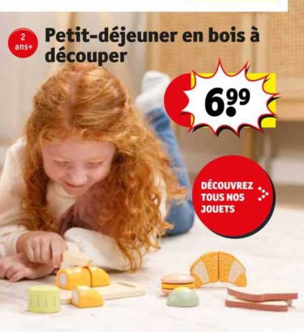 petit-déjeuner en bois à découper