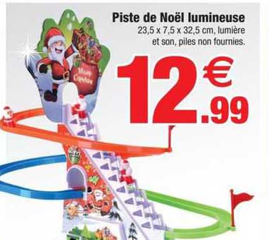 piste de noël lumineuse