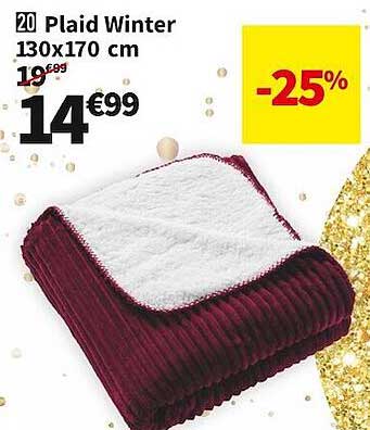 plaid winter 130 x 170 cm
