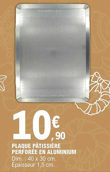 Plaque Pâtissière Perforée En Aluminium