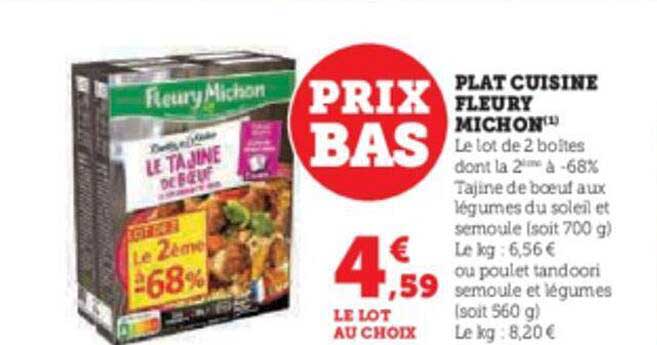 plat cuisiné fleury michon