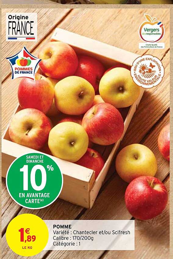 pomme chantecler et/ou scifresh