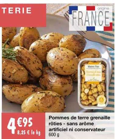 pommes de terre grenaille rôties - sans arôme artificiel ni conservateur