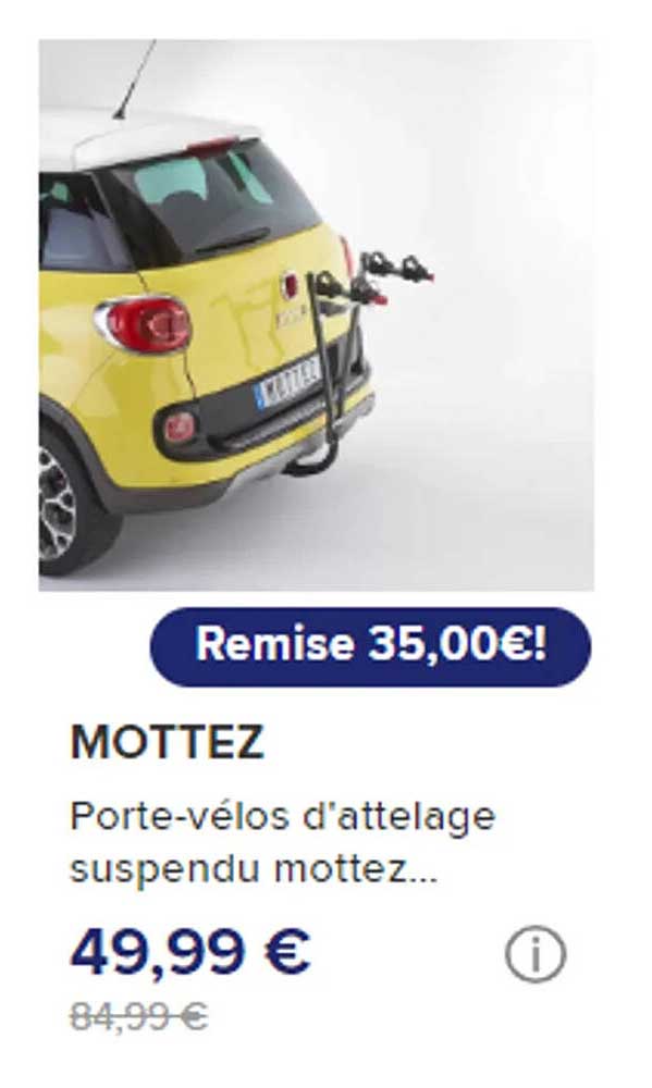 porte-vélos d'attelage suspendu mottez...