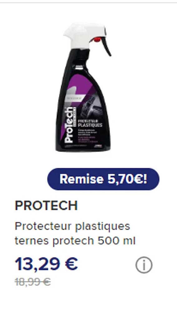 protecteur plastiques ternes protech 500 ml