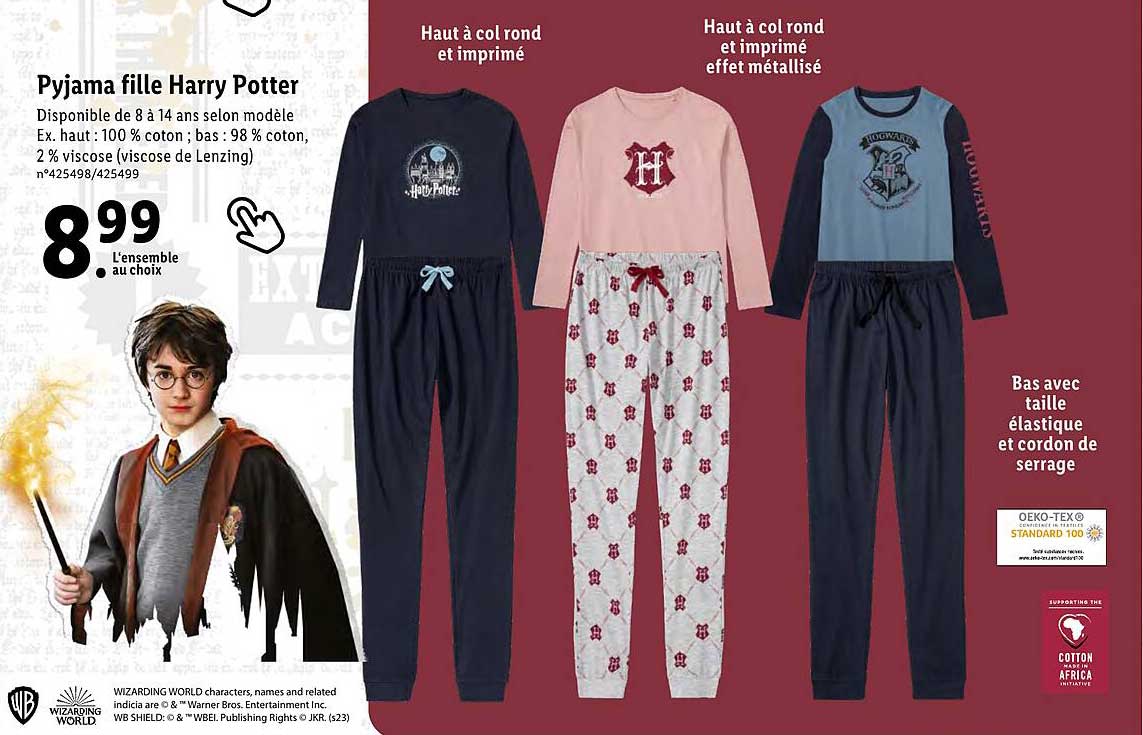 pyjama fille harry potter