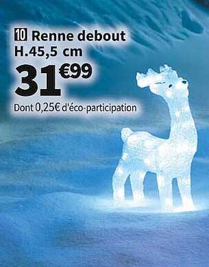 renne debout h. 45,5 cm
