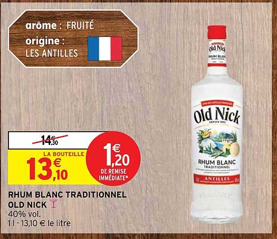 rhum blanc traditionnel old nick