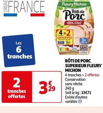 rôti de porc supérieur fleury michon