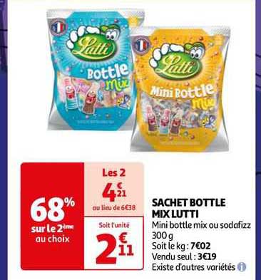 sachet bottle mix lutti