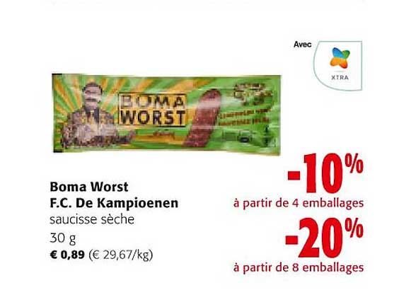 saucisse sèche boma worst f.c. de kampioenen