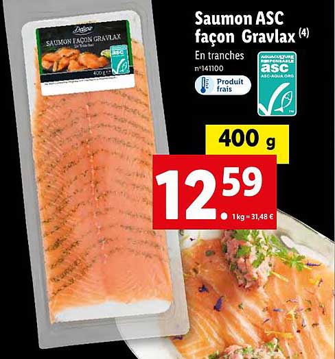 saumon asc façon gravlax