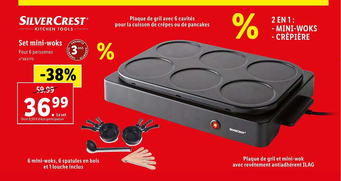 set mini-woks silver crest