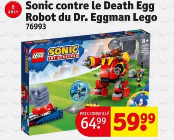 sonic contre le death egg robot du dr. eggman lego 76993