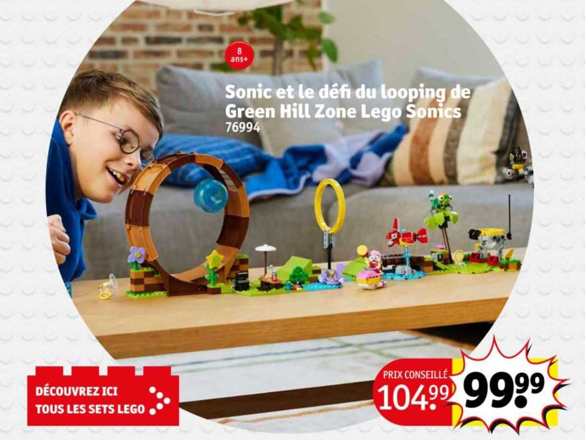 sonic et le défi du looping de green hill zone lego sonics 76994