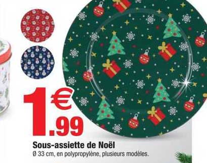 sous-assiette de noël