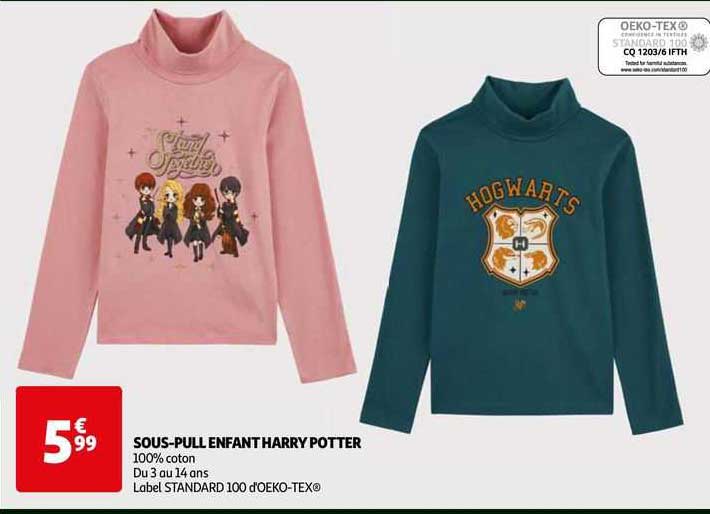 sous-pull enfant harry potter