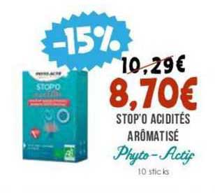 stop'o acidités aromatisé phyto - actif