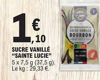 sucre vanillé "sainte lucie"
